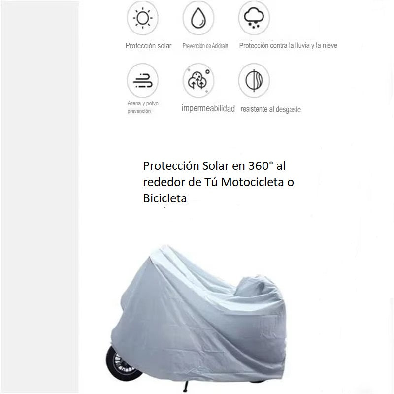 Cubierta Resistente con UV Para Bicicleta - Motocicleta