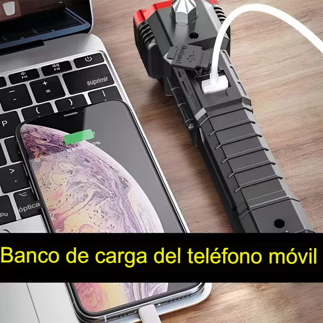 Linterna Led Tactica Recargable Multifuncional Lau